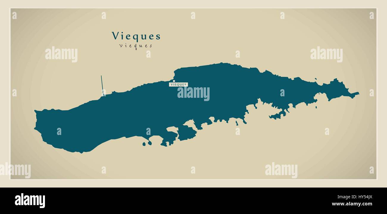Vieques map hi-res stock photography and images - Alamy