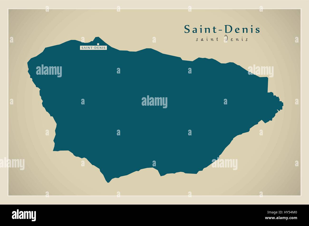Modern Map SaintDenis FR Stock Vector Image & Art Alamy