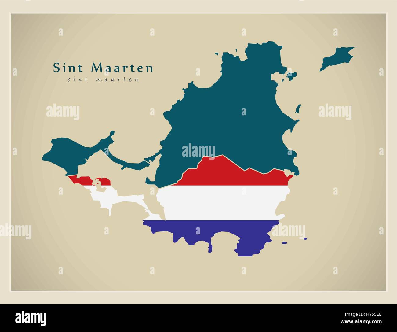modern-map-sint-maarten-flag-colored-sx-stock-vector-image-art-alamy