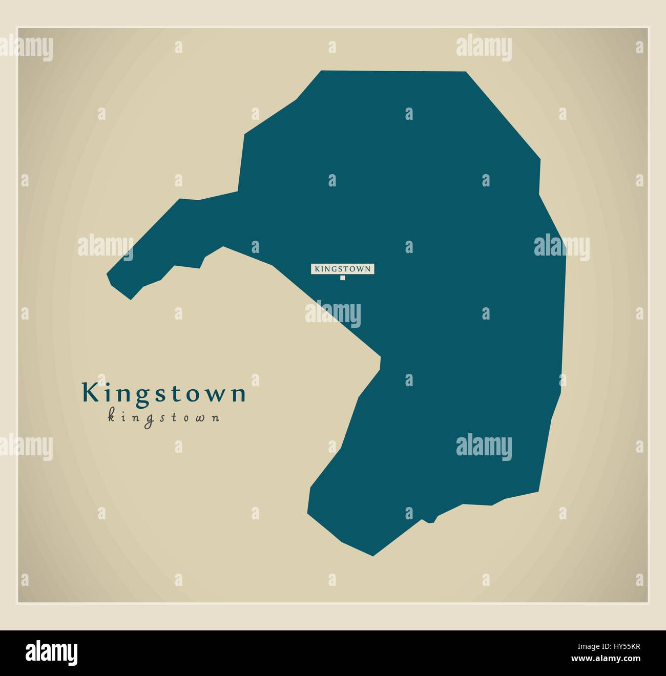 Kingsdown Vector Map Kingstown st vincent Stock Vector Images - Alamy