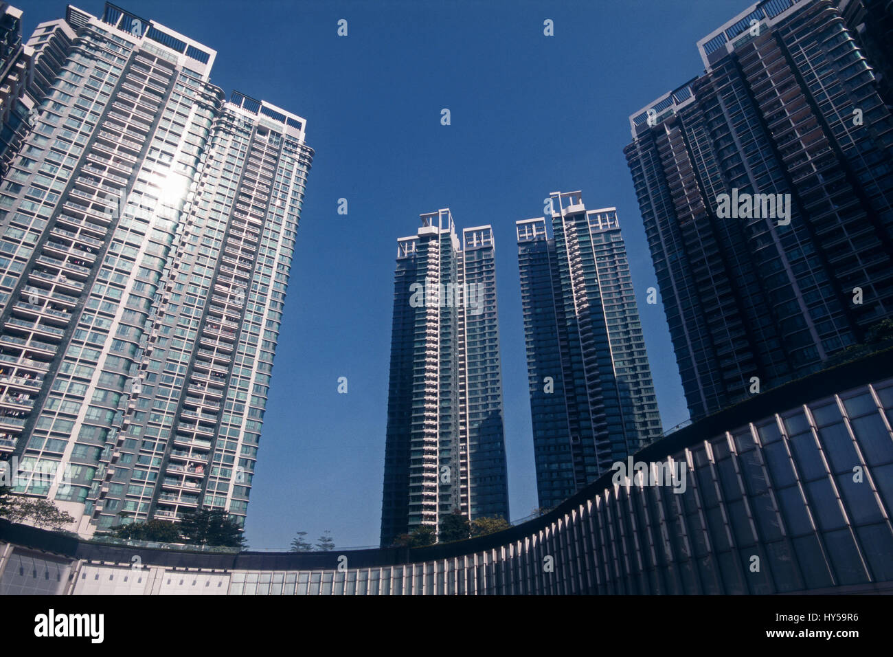Apartment building in Guangzhou,China Stock Photo