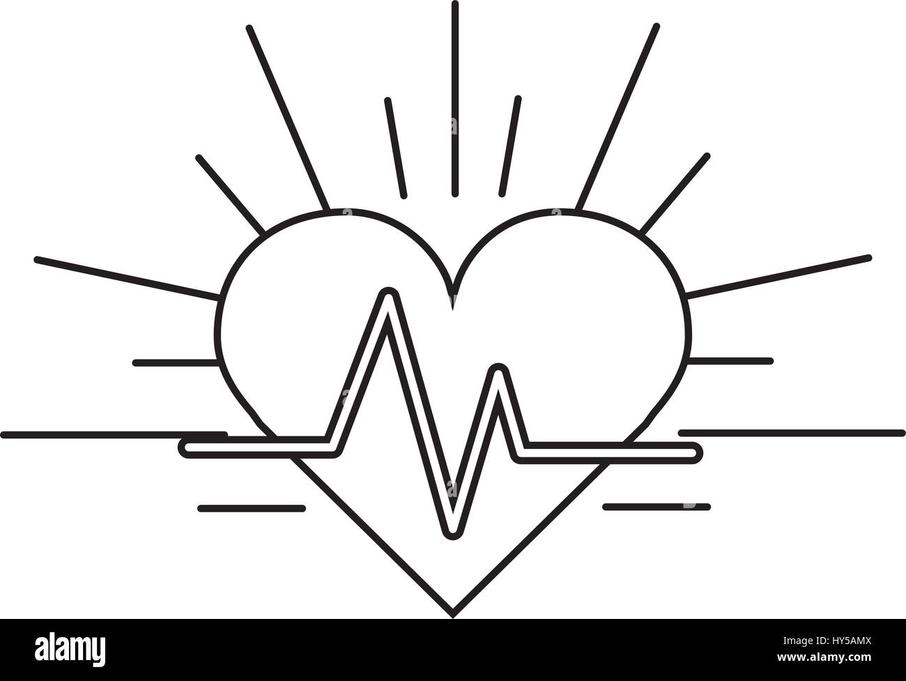 figure heartbeat cardio vital sign Stock Vector Image & Art - Alamy