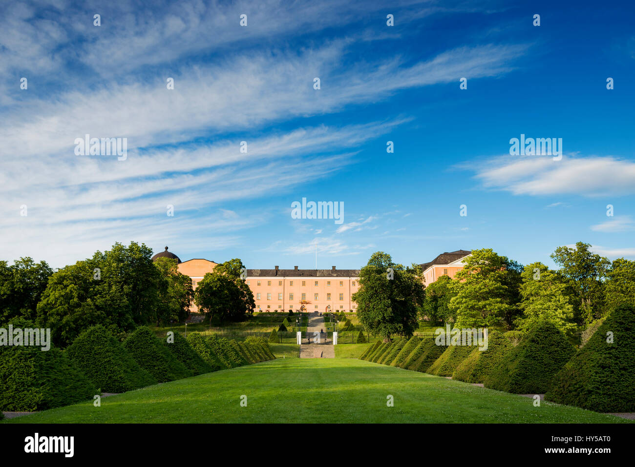 Sweden, Uppland, Uppsala, Hedges in Linnean Gardens of Uppsala Stock Photo