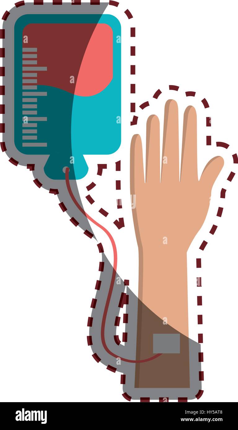 hand donating blood to help people Stock Vector Image & Art - Alamy