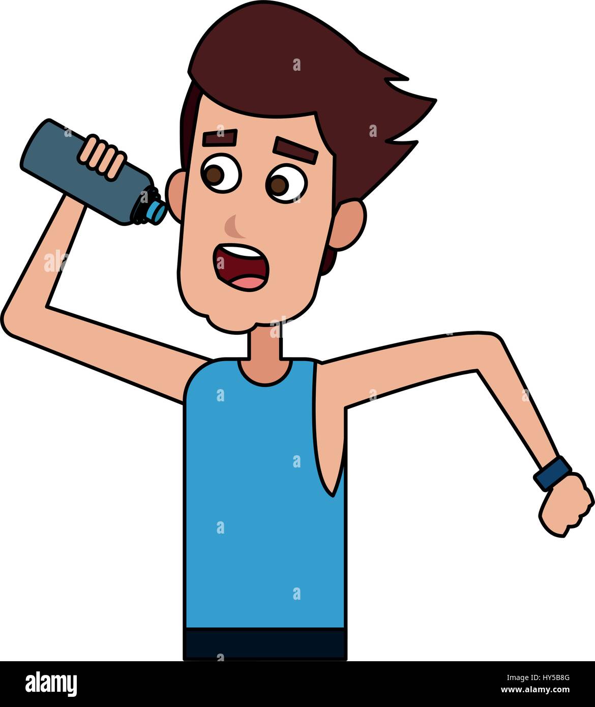 Man Drinking Water While Running Icon Image Stock Vector Image Art man-drinking-water-while-running-icon-image-stock-vector-image-art