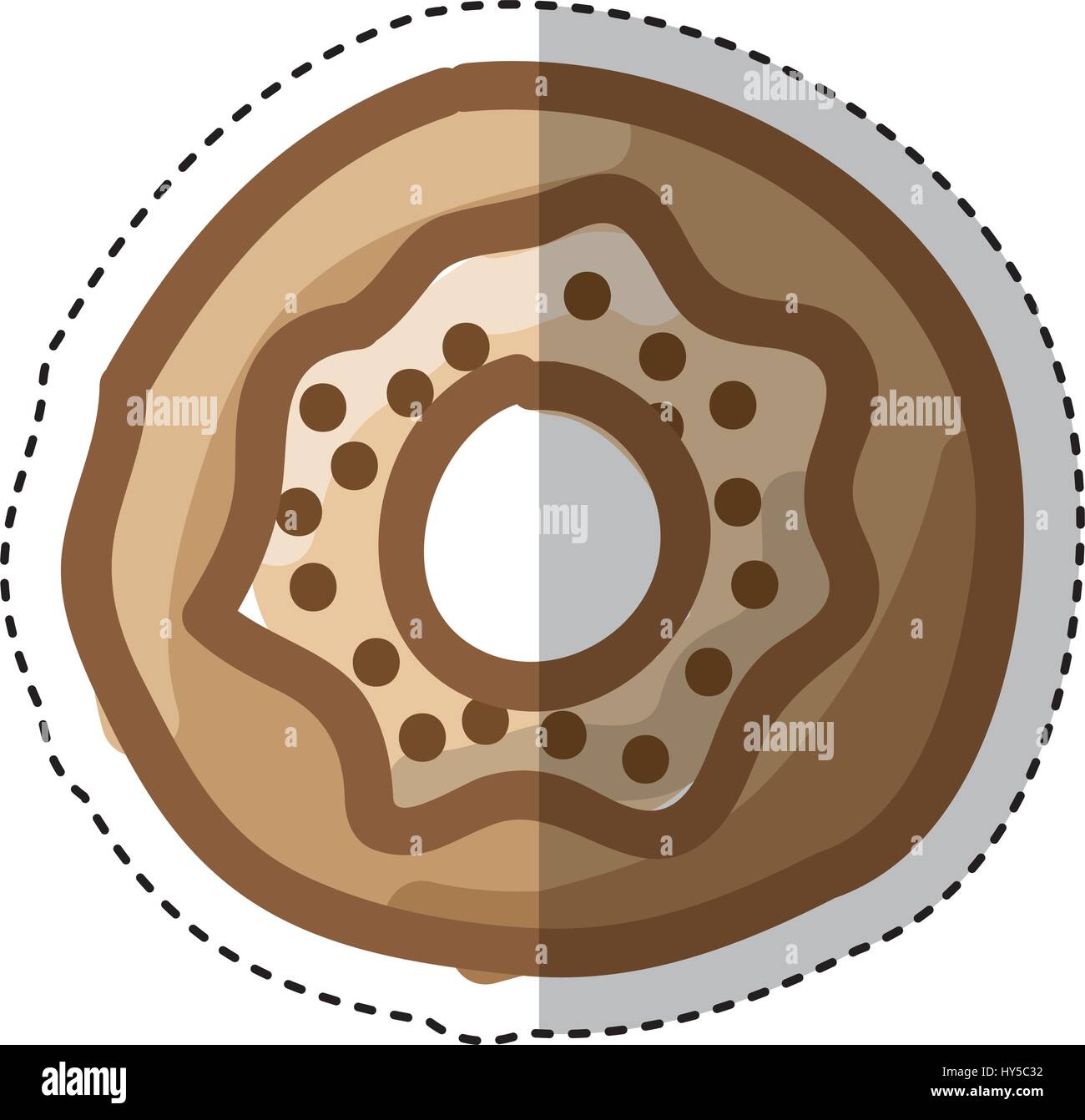 sweet donut isolated icon vector illustration design Stock Vector Image ...