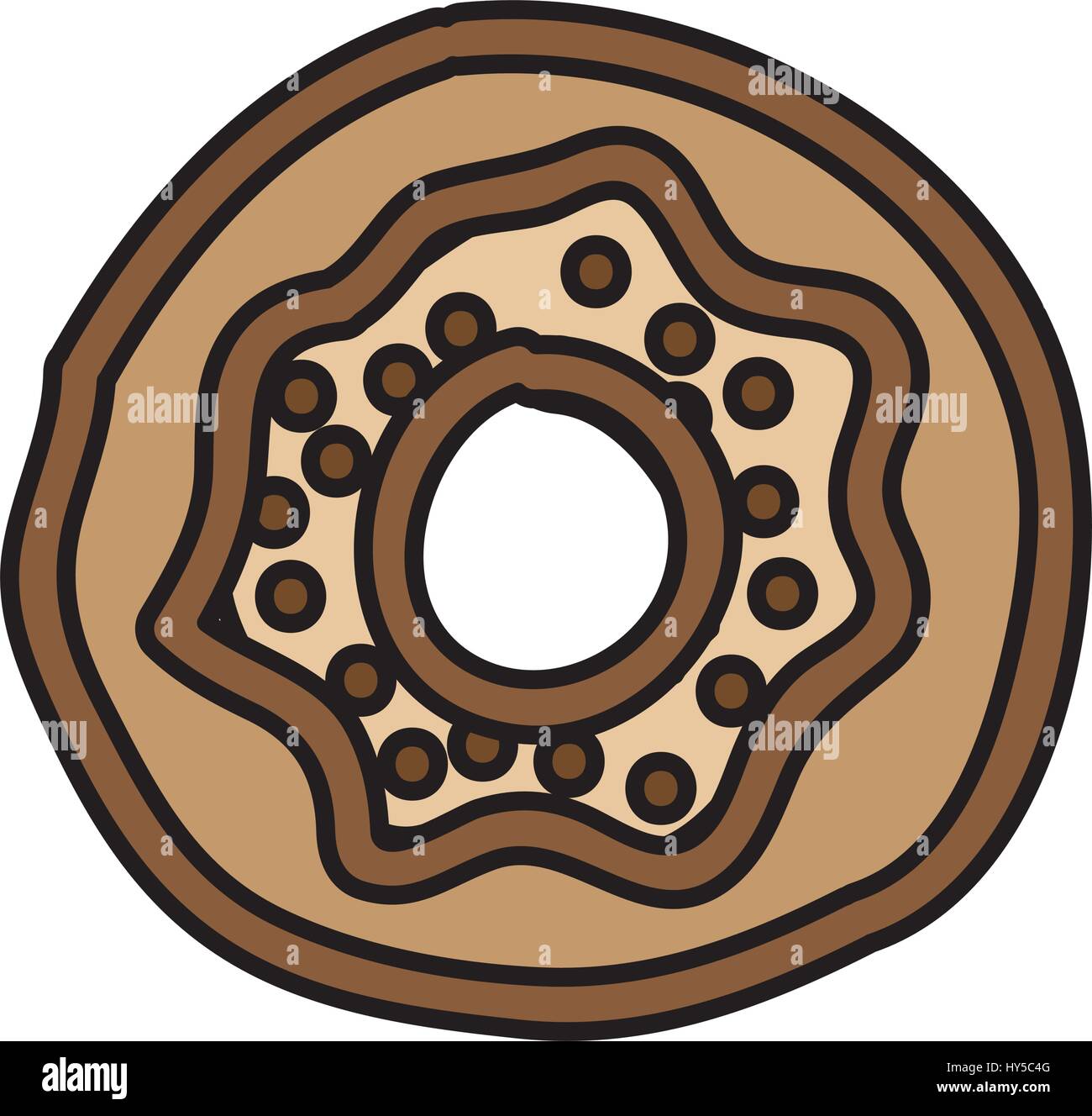 sweet donut isolated icon vector illustration design Stock Vector Image ...