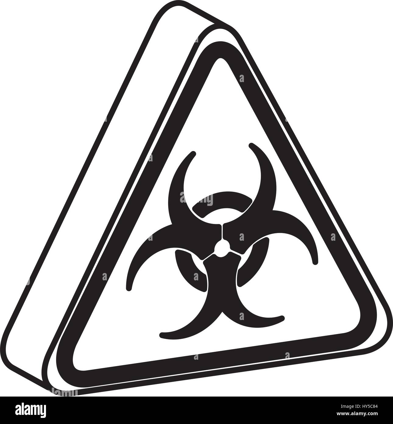 triangle caution signal icon vector illustration design Stock Vector ...