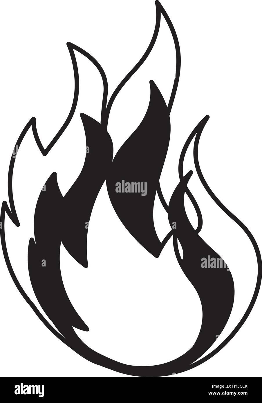 fire flame isolated icon vector illustration design Stock Vector Image ...