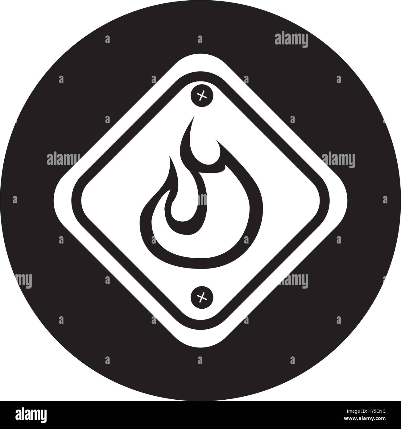 diamond caution sign icon vector illustration design Stock Vector Image ...