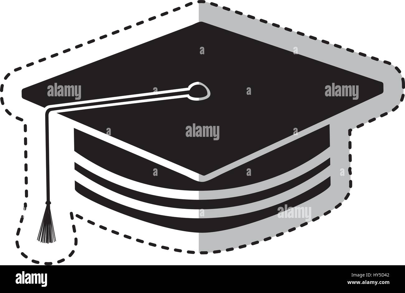 hat graduation isolated icon vector illustration design Stock Vector ...