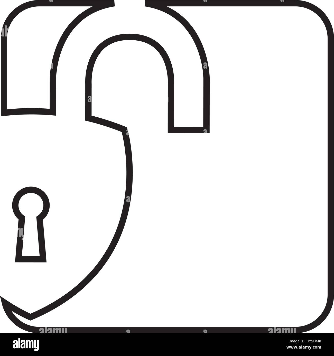 safe padlock isolated icon vector illustration design Stock Vector ...