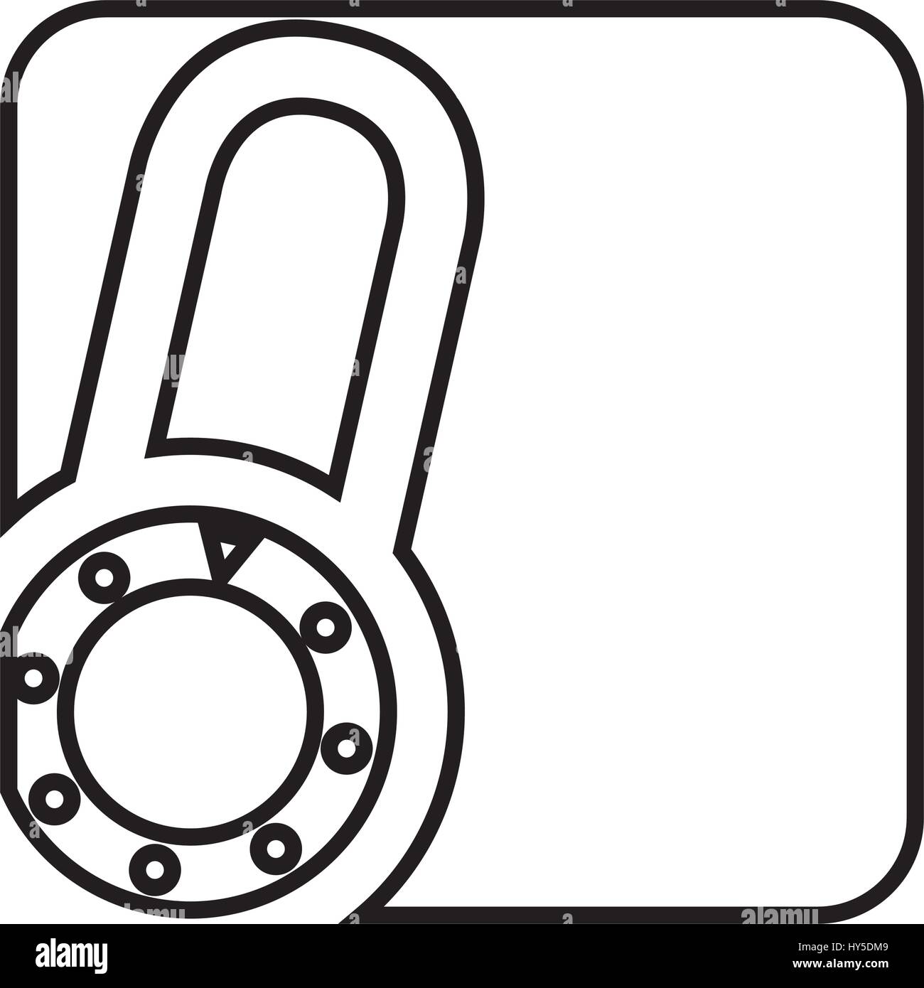 safe padlock isolated icon vector illustration design Stock Vector ...
