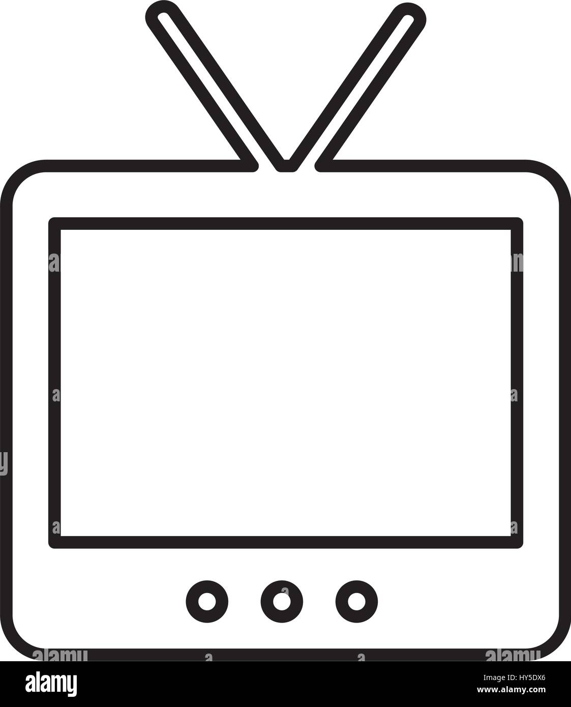 old tv isolated icon vector illustration design Stock Vector Image ...