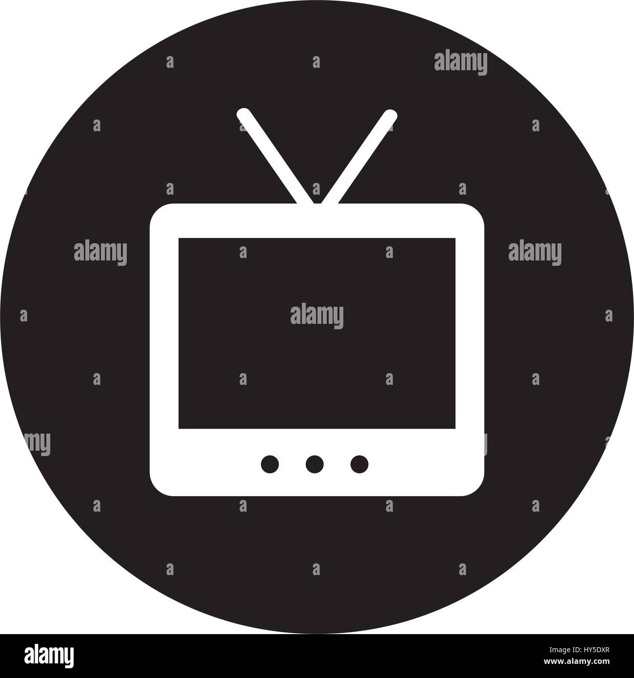 old tv isolated icon vector illustration design Stock Vector Image ...