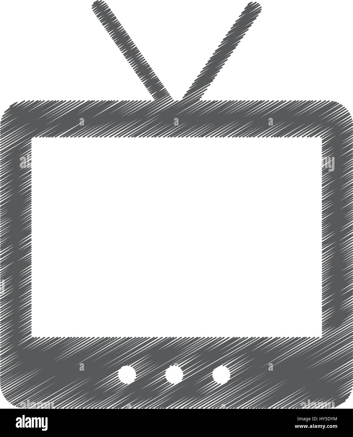 old tv isolated icon vector illustration design Stock Vector Image ...