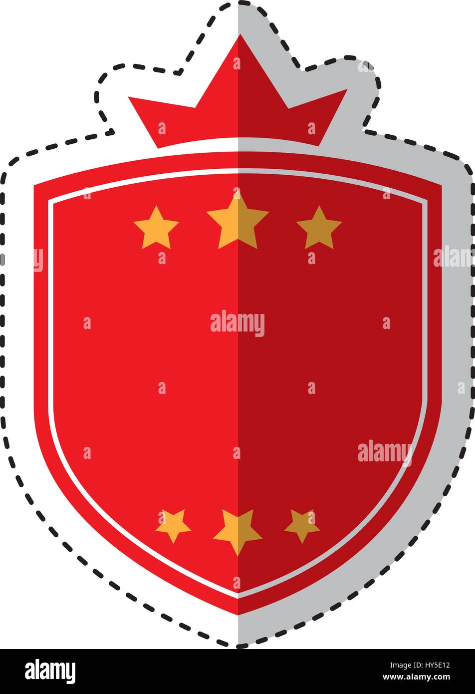 elegant shield frame icon vector illustration design Stock Vector Image ...
