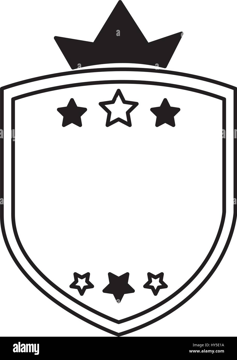 elegant shield frame icon vector illustration design Stock Vector Image ...