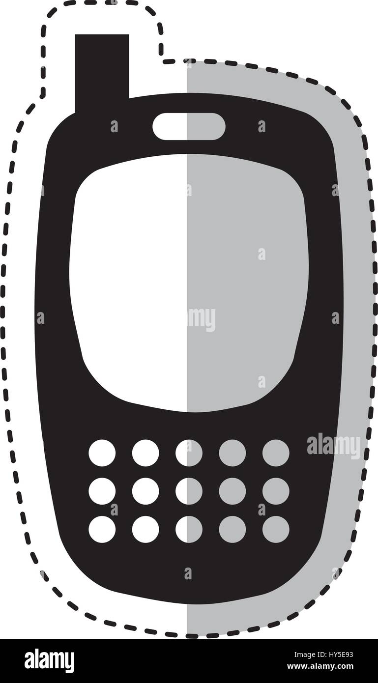 cellphone device isolated icon Stock Vector Image & Art - Alamy