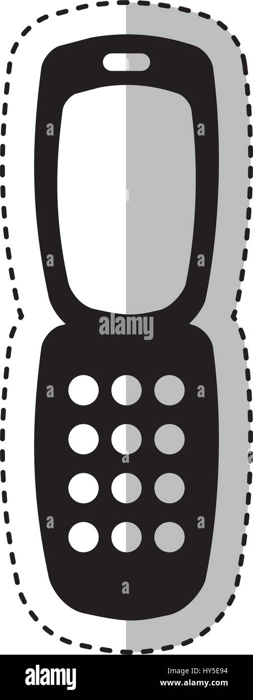 cellphone device isolated icon Stock Vector Image & Art - Alamy