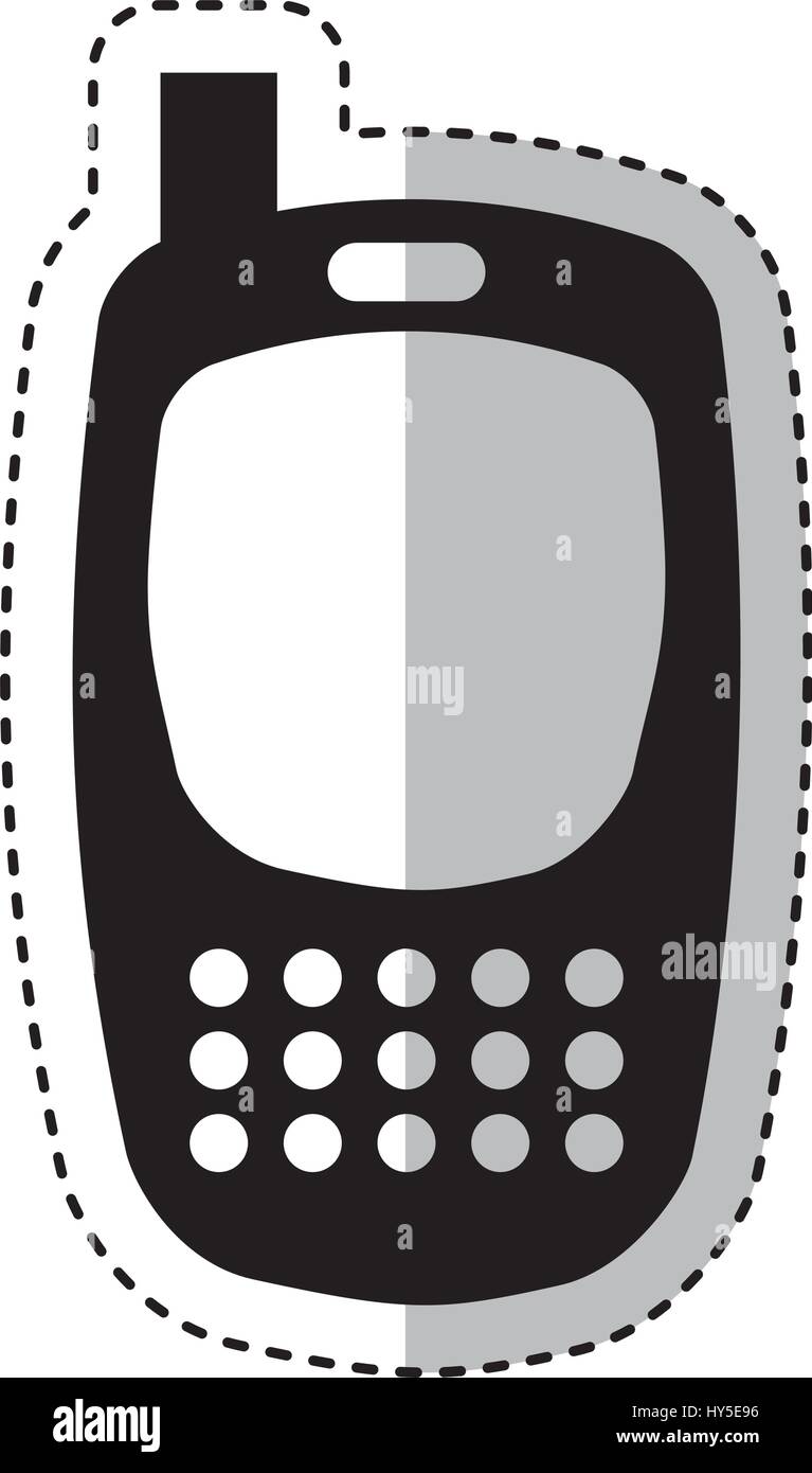 cellphone device isolated icon Stock Vector Image & Art - Alamy