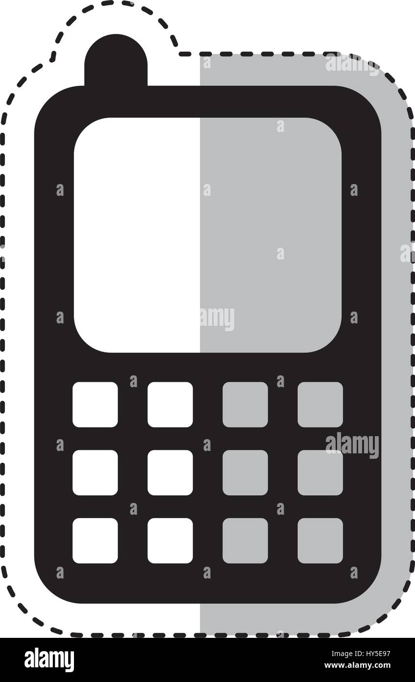 cellphone device isolated icon Stock Vector Image & Art - Alamy