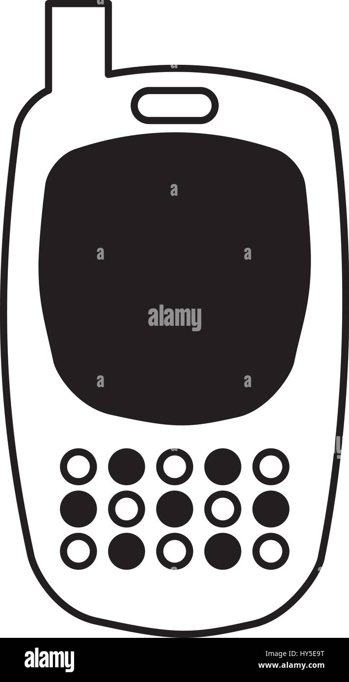 cellphone device isolated icon Stock Vector Image & Art - Alamy