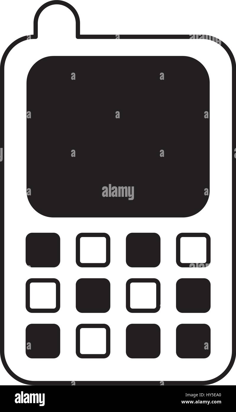 cellphone device isolated icon Stock Vector Image & Art - Alamy