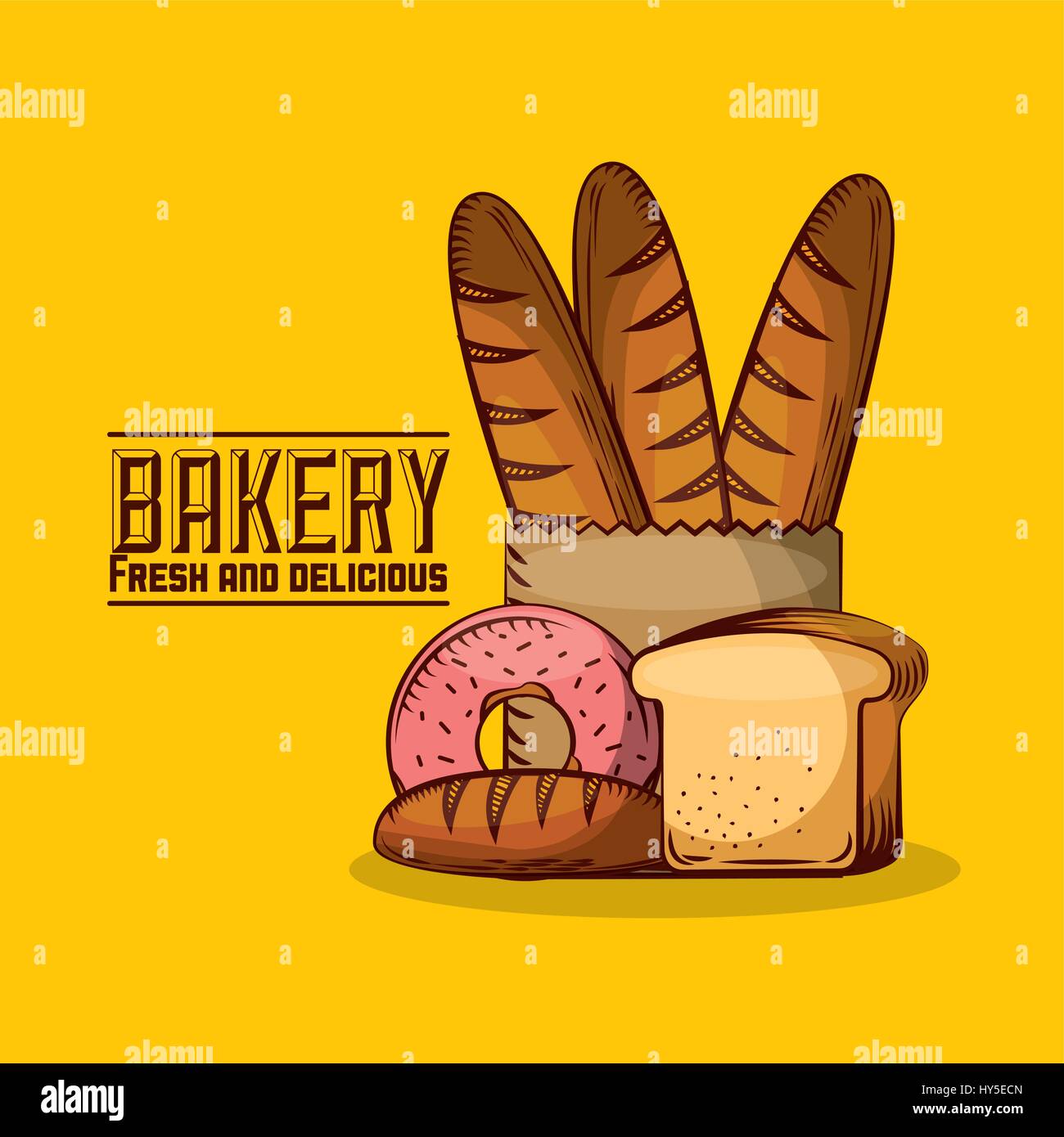 bakery shop always fresh Stock Vector Image & Art - Alamy