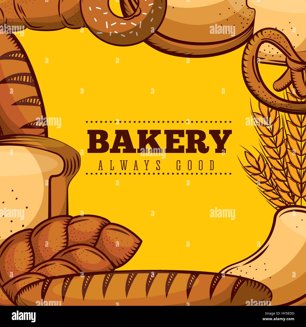 bakery shop always fresh Stock Vector Image & Art - Alamy