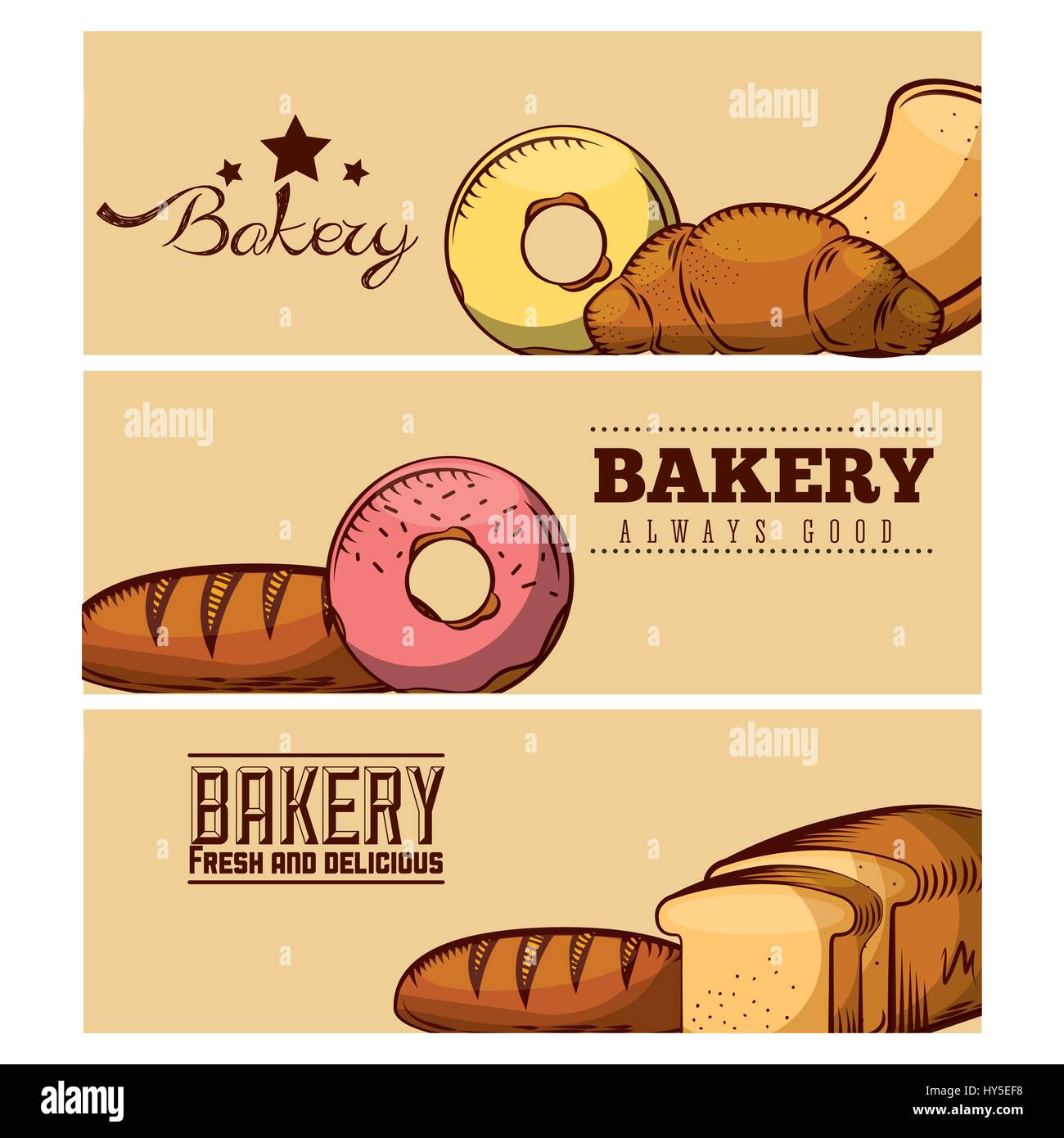 bakery shop always fresh Stock Vector Image & Art - Alamy