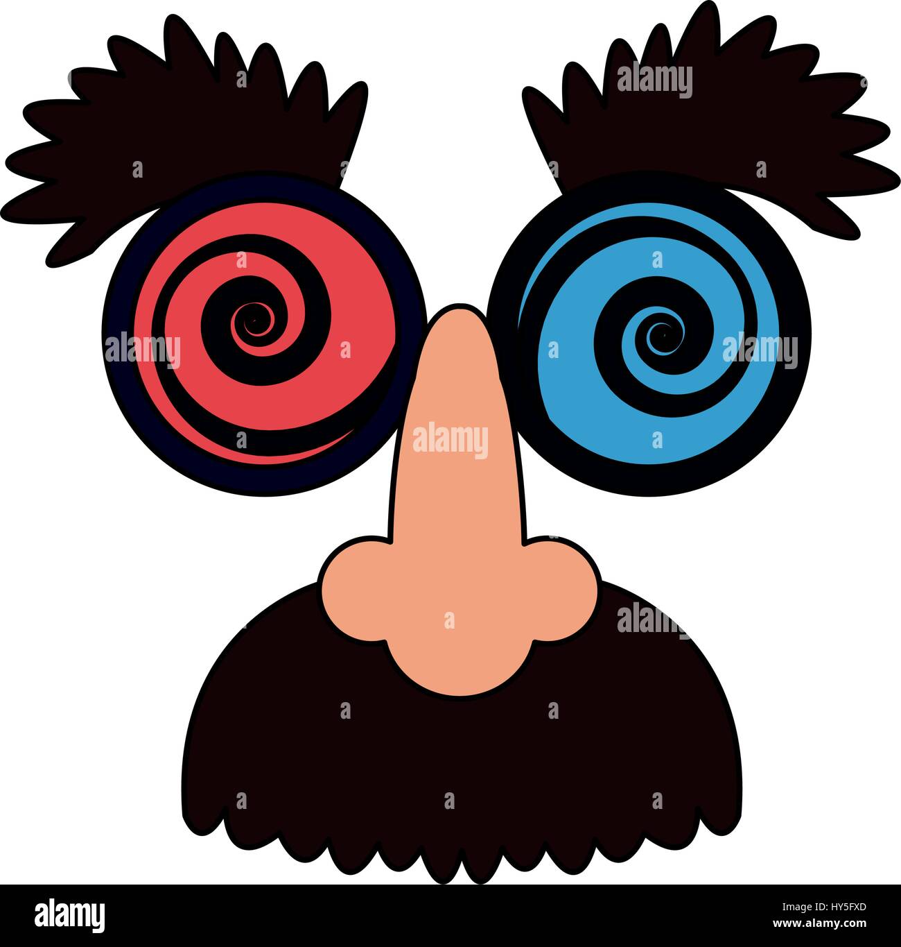 Crazy googly eyes nose mustache hires stock photography and images Alamy