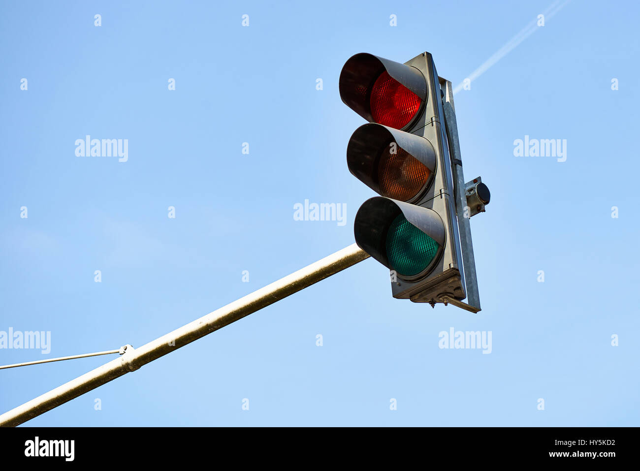 Red traffic light in the city of brussels, Europe Stock Photo Alamy