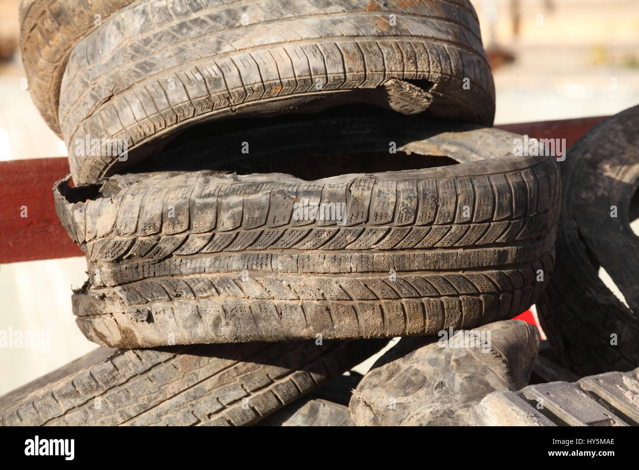 old truck tires Stock Photo - Alamy