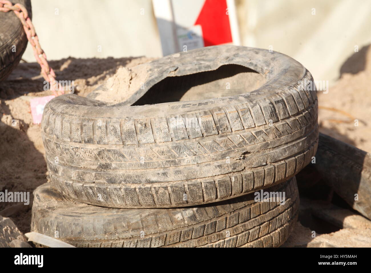 old truck tires Stock Photo - Alamy