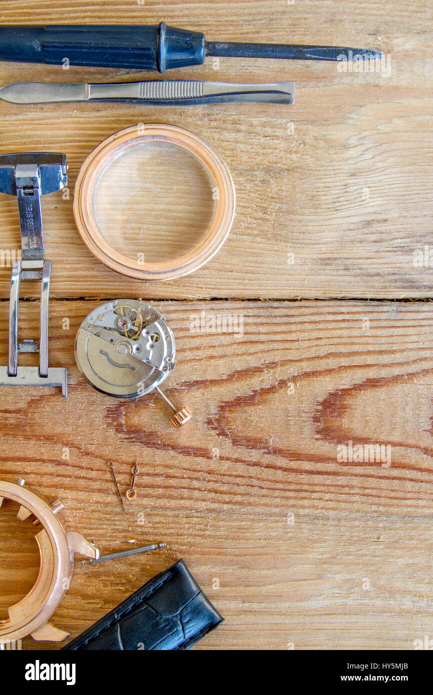 Special tools for repair of clocks Stock Photo Alamy