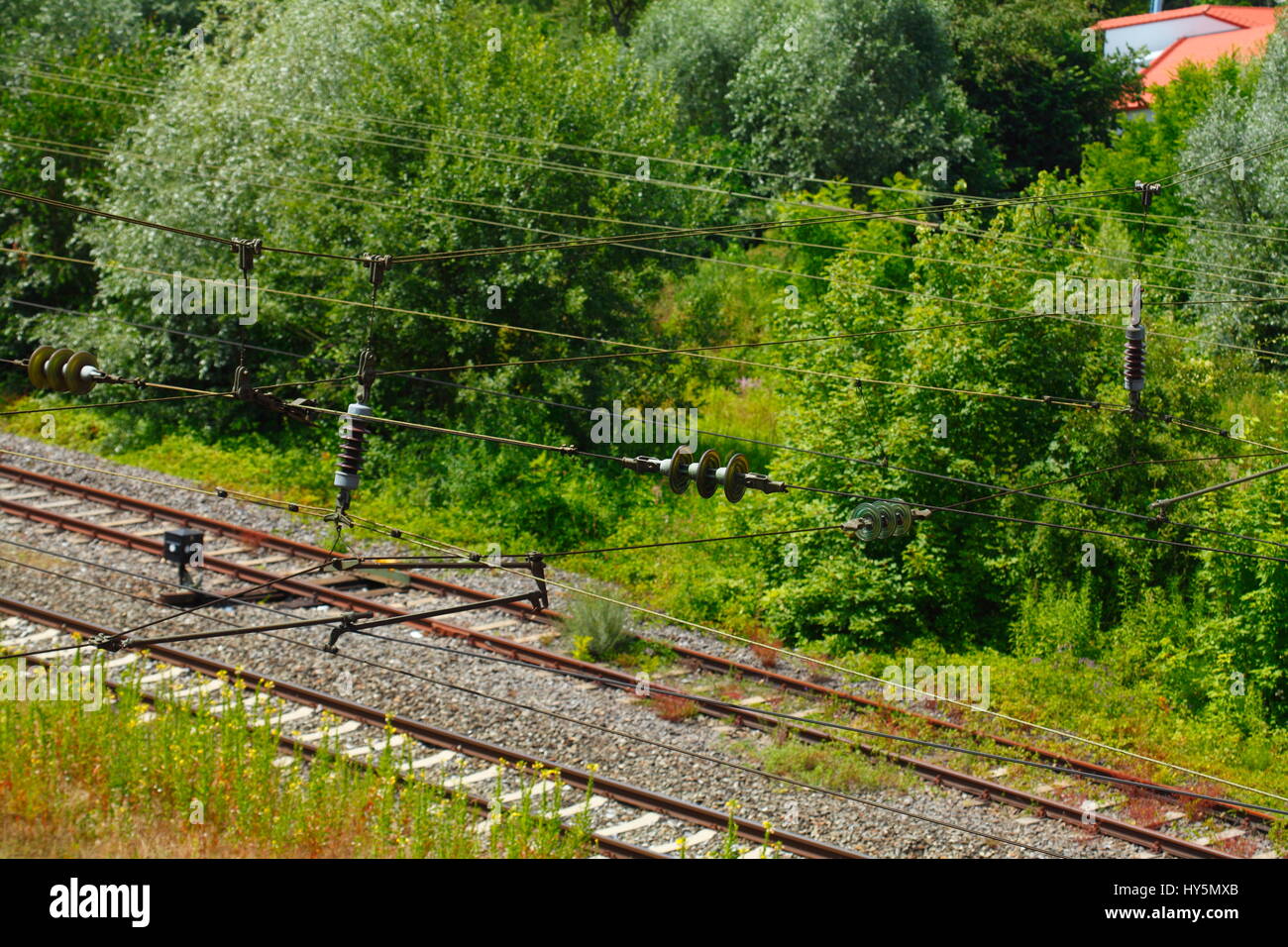 Railway Tracks Stock Photo
