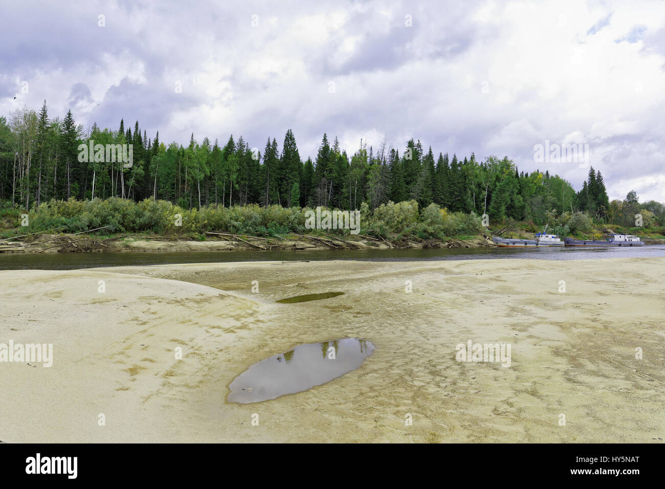 Taiga River Big Yugan In The Vicinity Of The Village Ugut Siberia Stock Photo Alamy