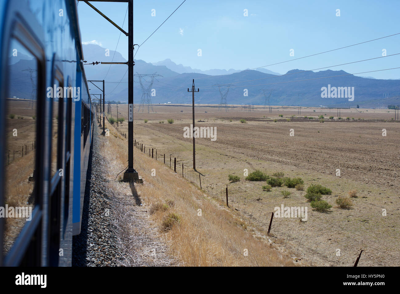 En route from Cape Town to Johannesburg by sleeper train Stock Photo Alamy