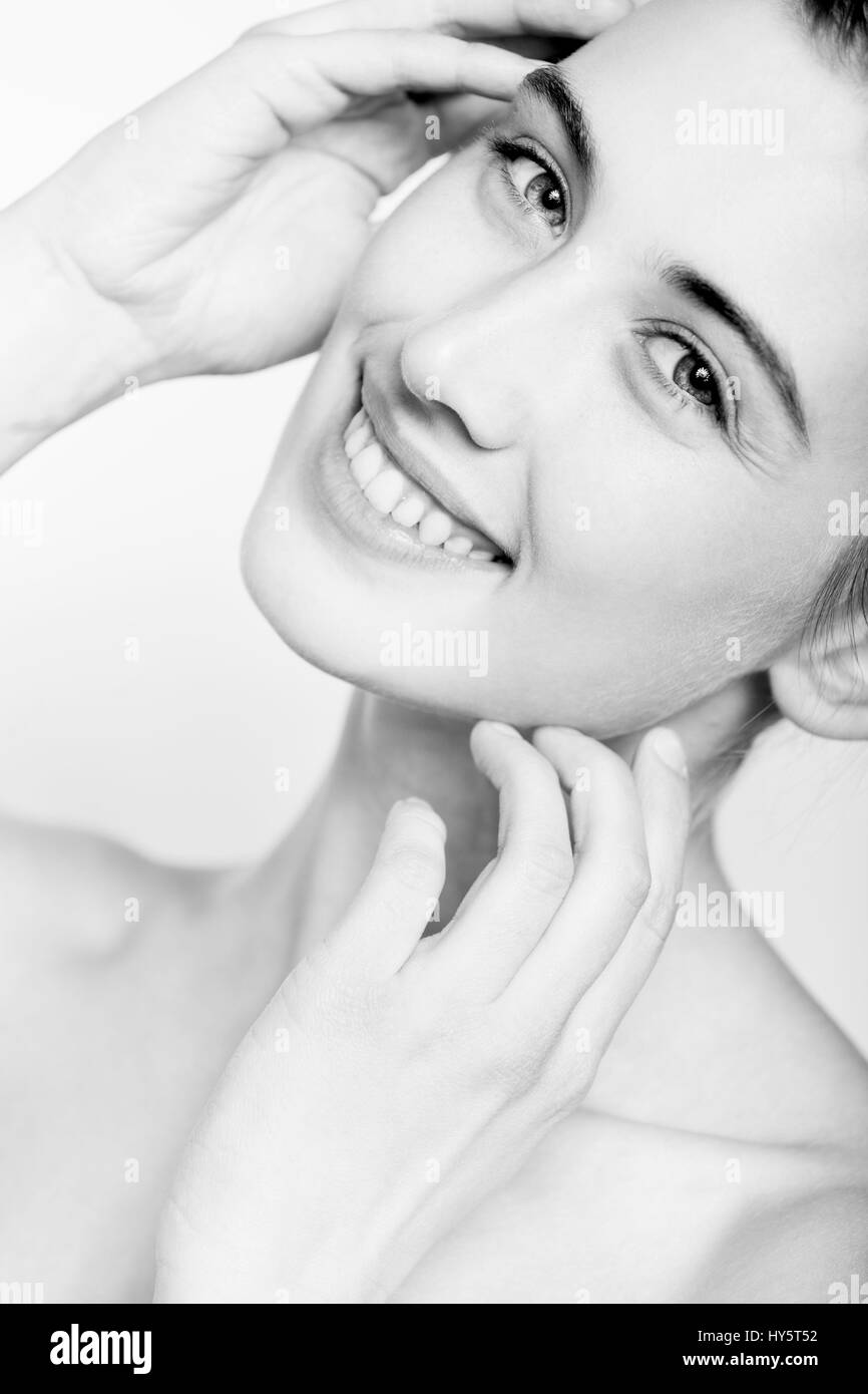Natural face beauty Black and White Stock Photos & Images - Alamy