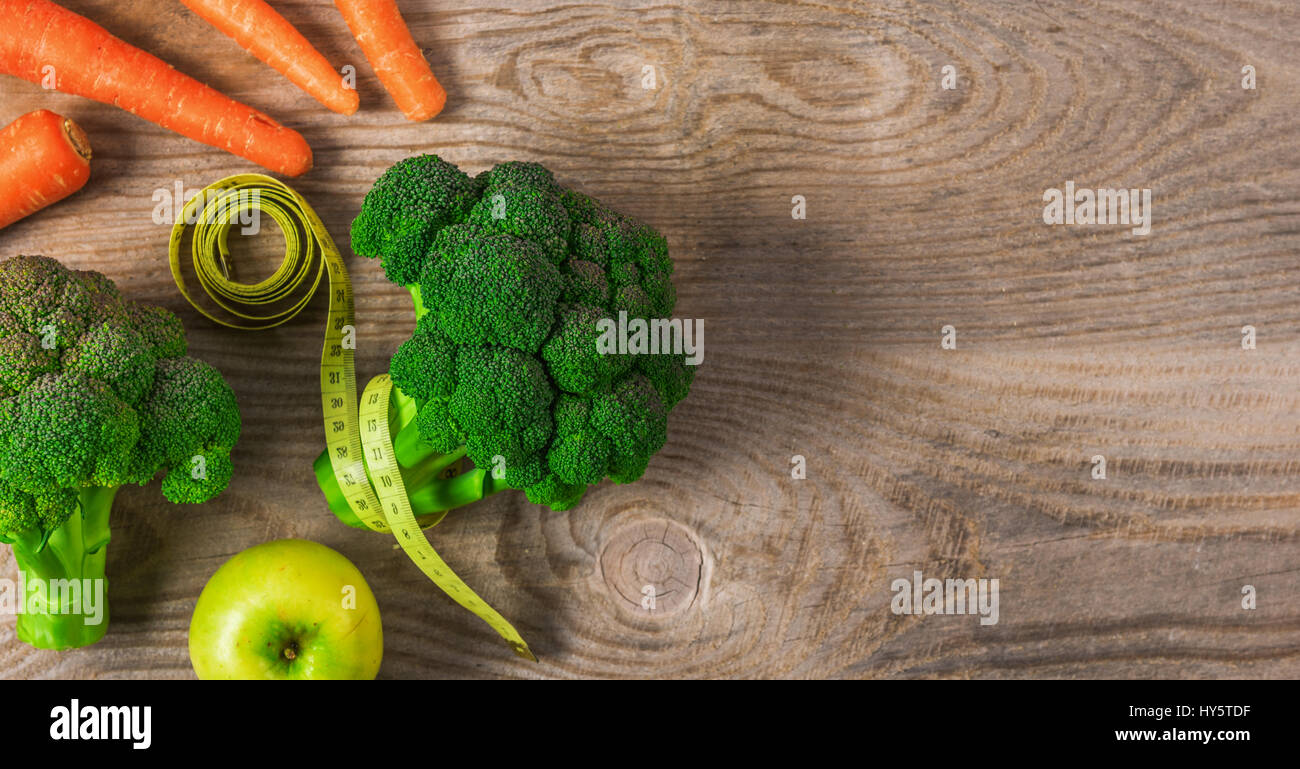 Vegetables Diet for weight loss Stock Photo