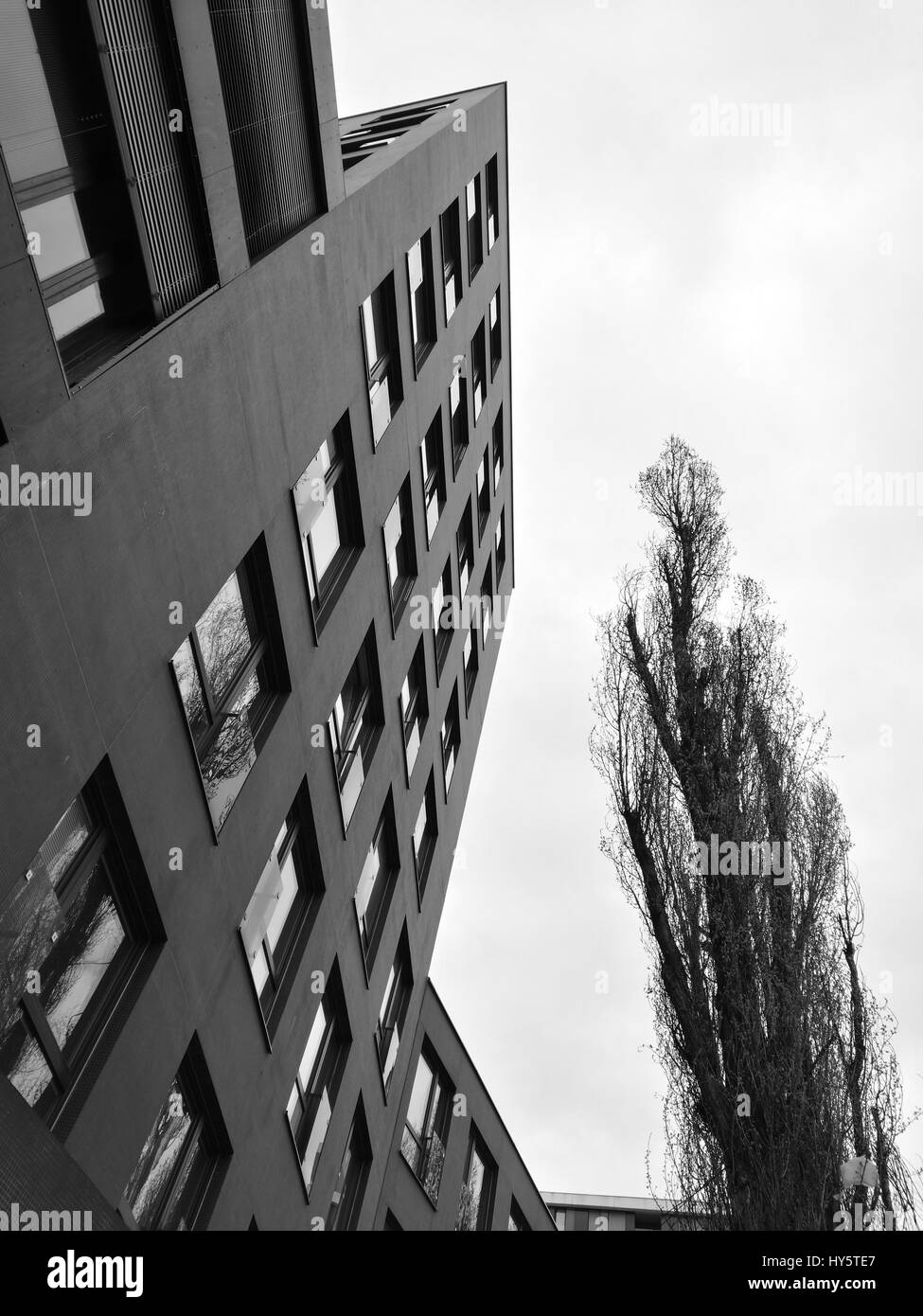 Building exterior Black and White Stock Photos & Images - Alamy