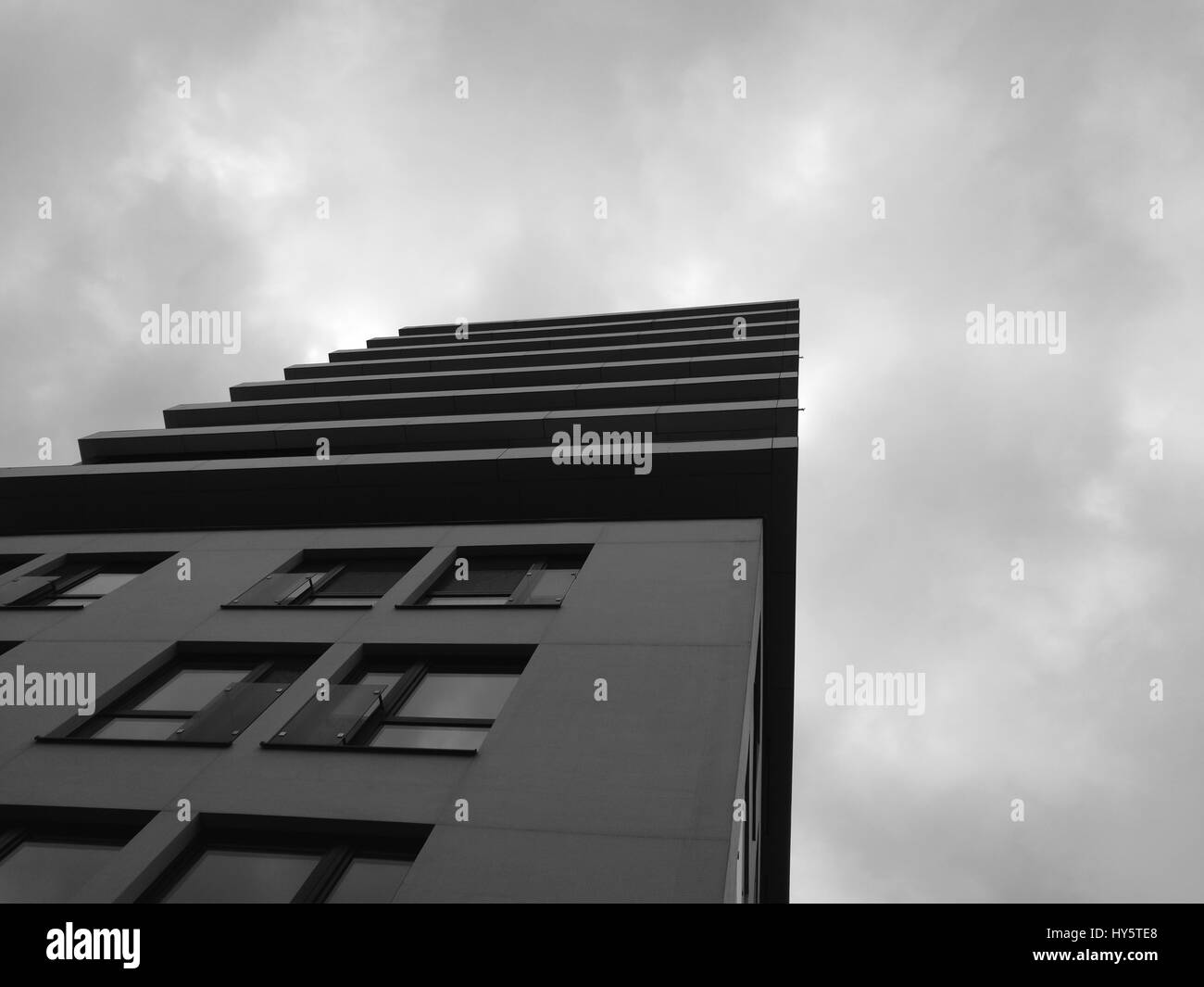 Building exterior Black and White Stock Photos & Images - Alamy