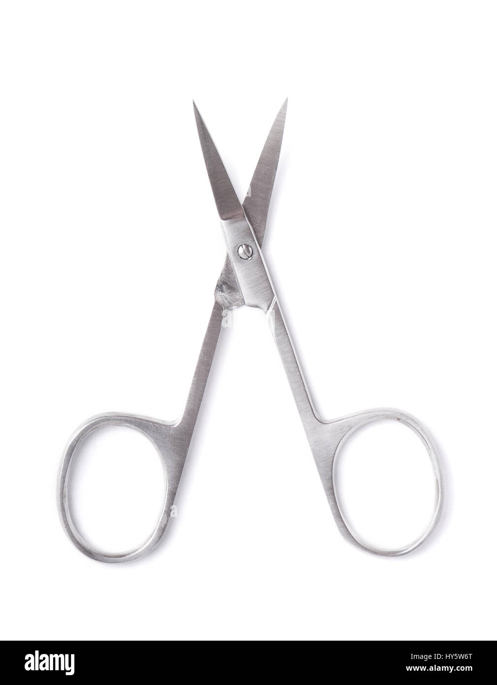 Scissors for nails isolated on white background Stock Photo - Alamy