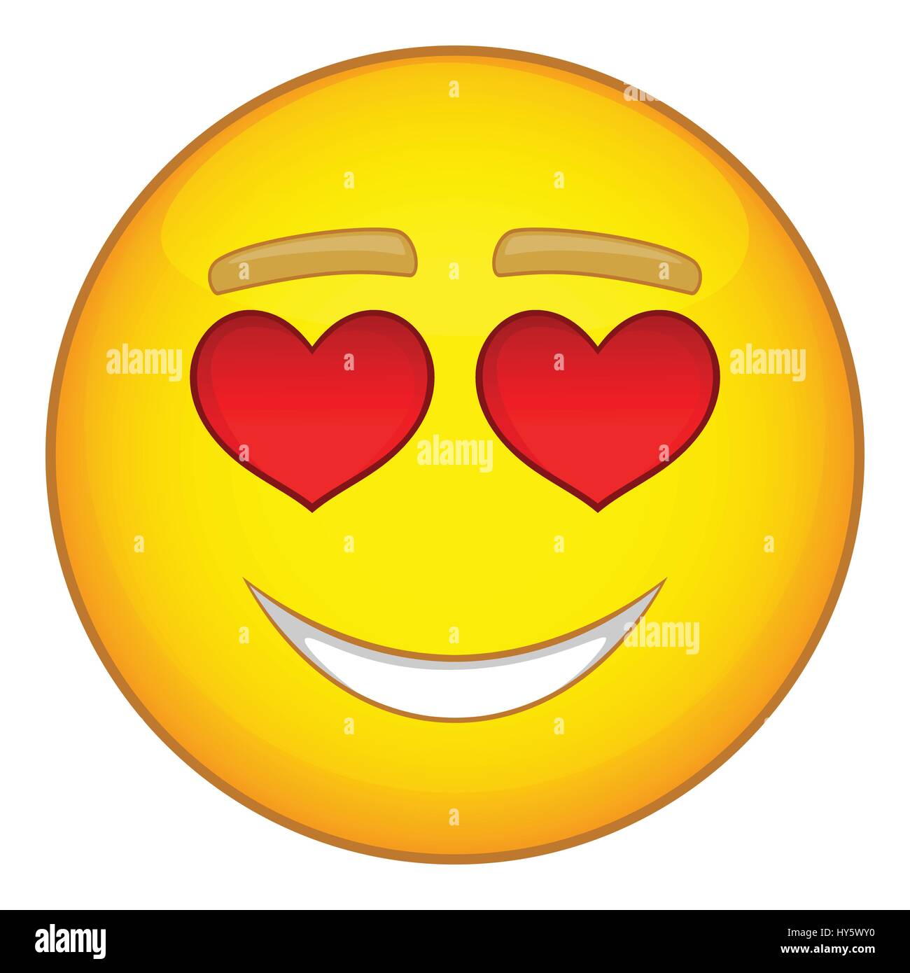 In love emoticon icon, cartoon style Stock Vector Image & Art - Alamy