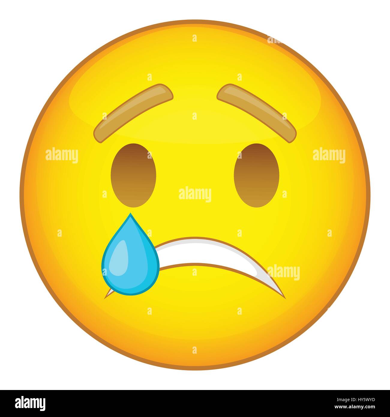 Crying emoticon icon, cartoon style Stock Vector Image & Art Alamy