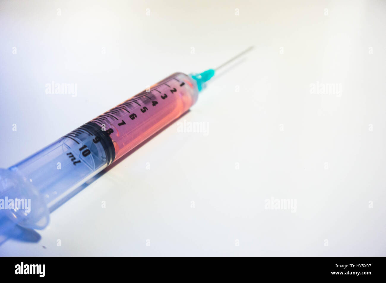Injection Syringe Shot Red Fluid High Resolution Stock Photography And Images Alamy