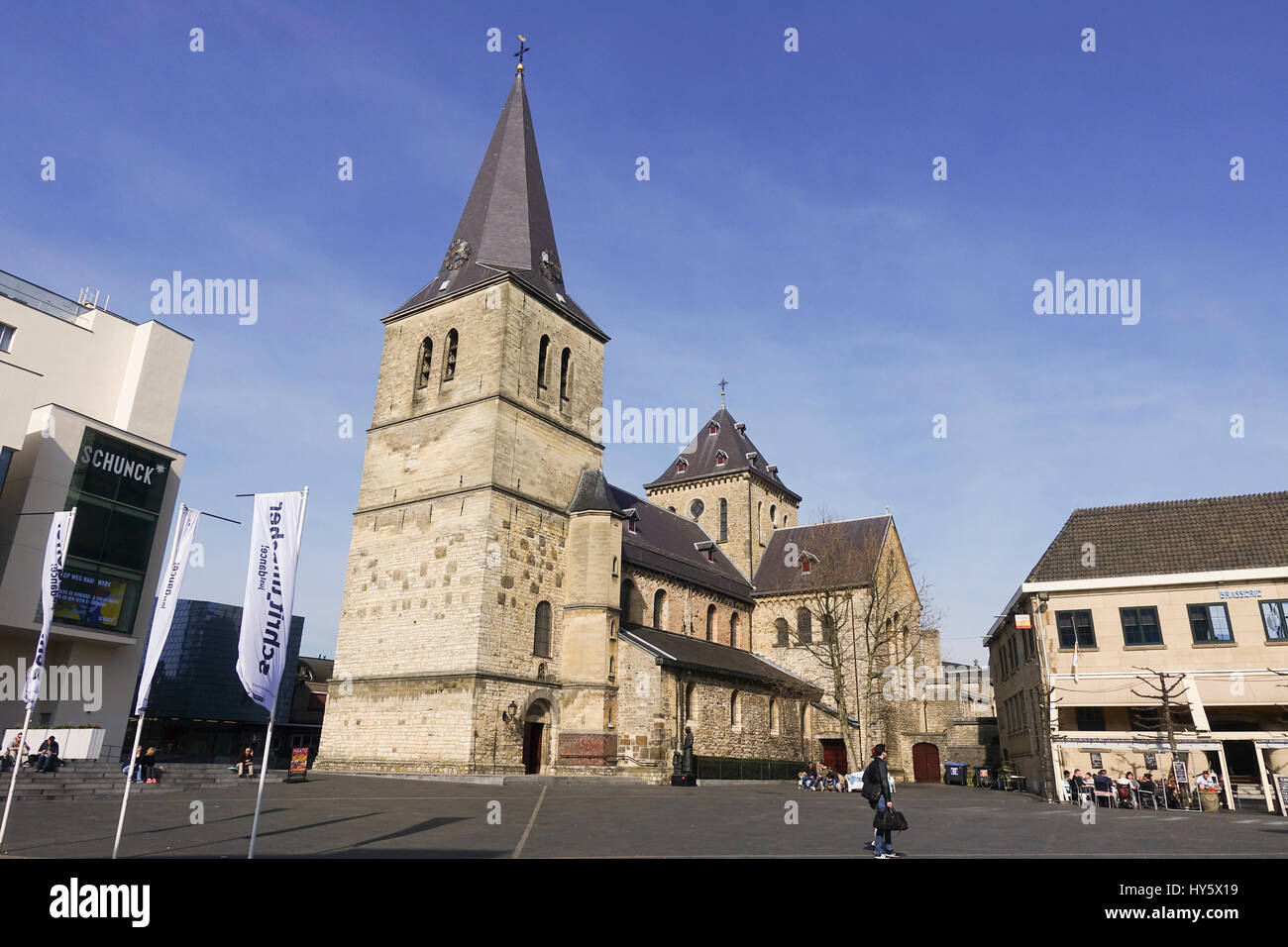 The Pancratiuskerk, St. Pancras Church, Roman Catholic church in Heerlen, Limburg, Netherlands. Stock Photo