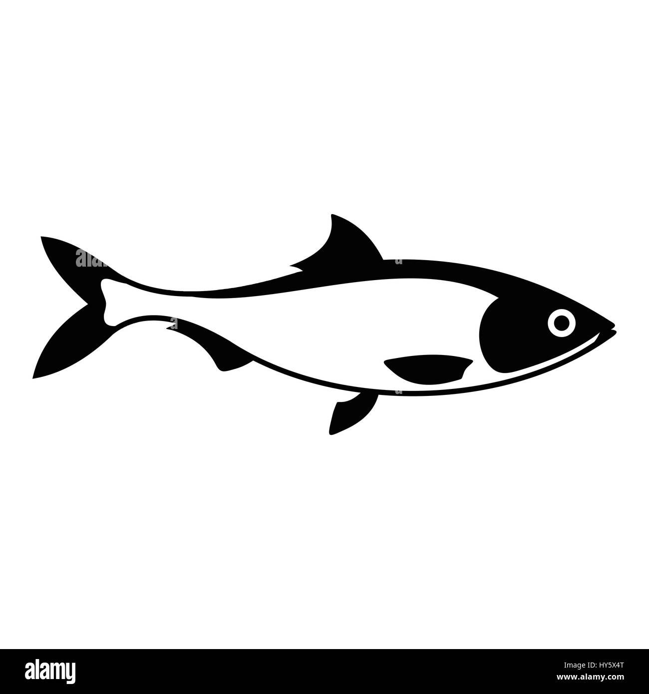 Fish icon, simple style Stock Vector Image & Art - Alamy