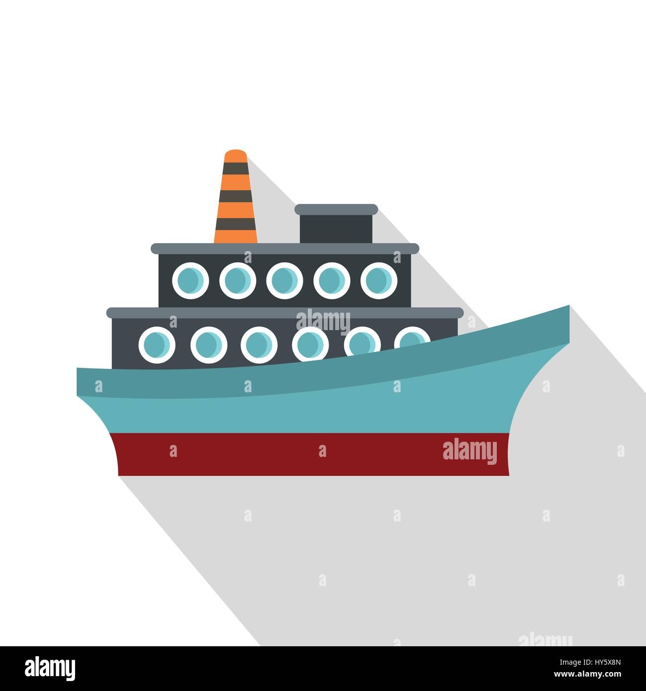 Big ship icon, flat style Stock Vector Image & Art - Alamy